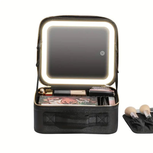 Maletín Portátil con Maquillaje LED